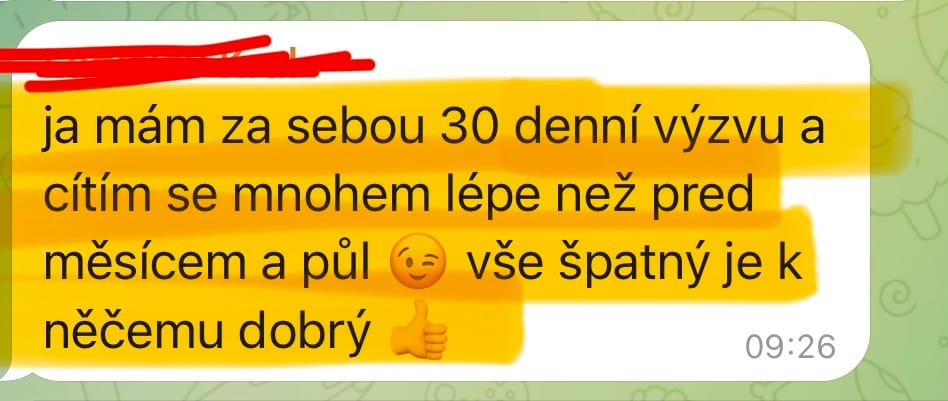 Zpráva od účastníka