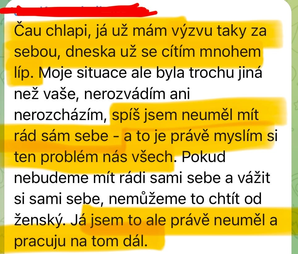 Zpráva od účastníka