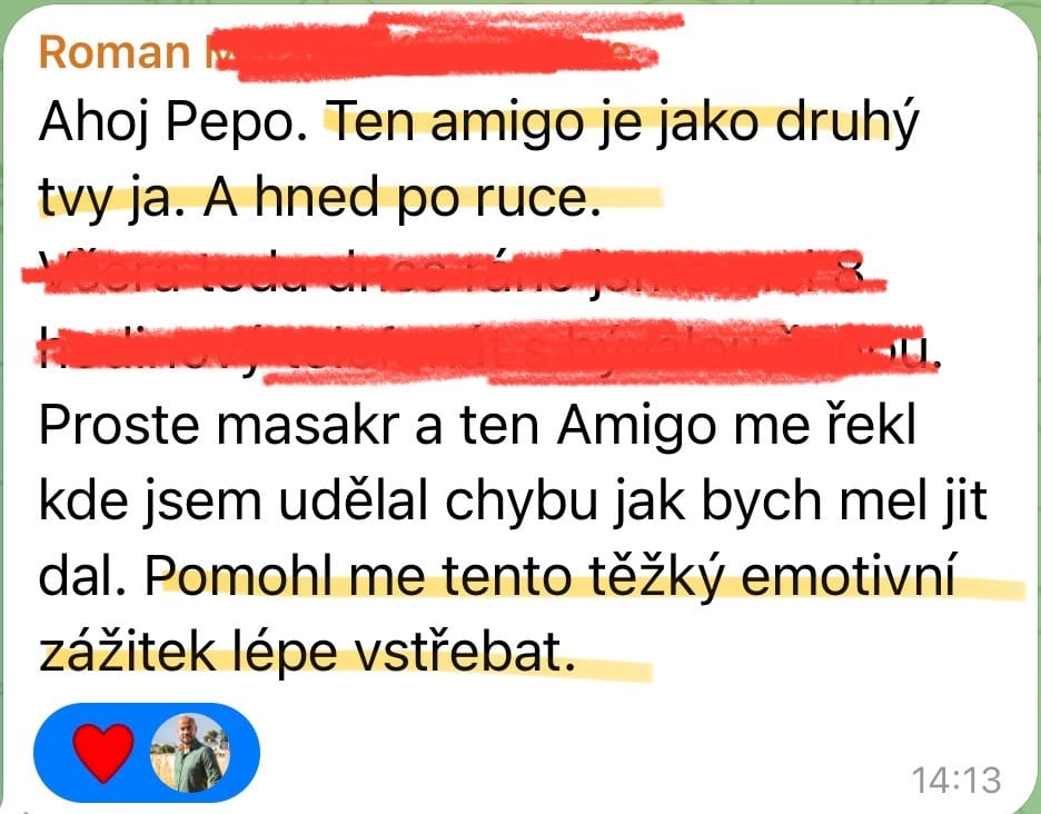 Zpráva od účastníka