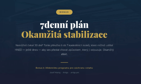 7denní stabilizační plán