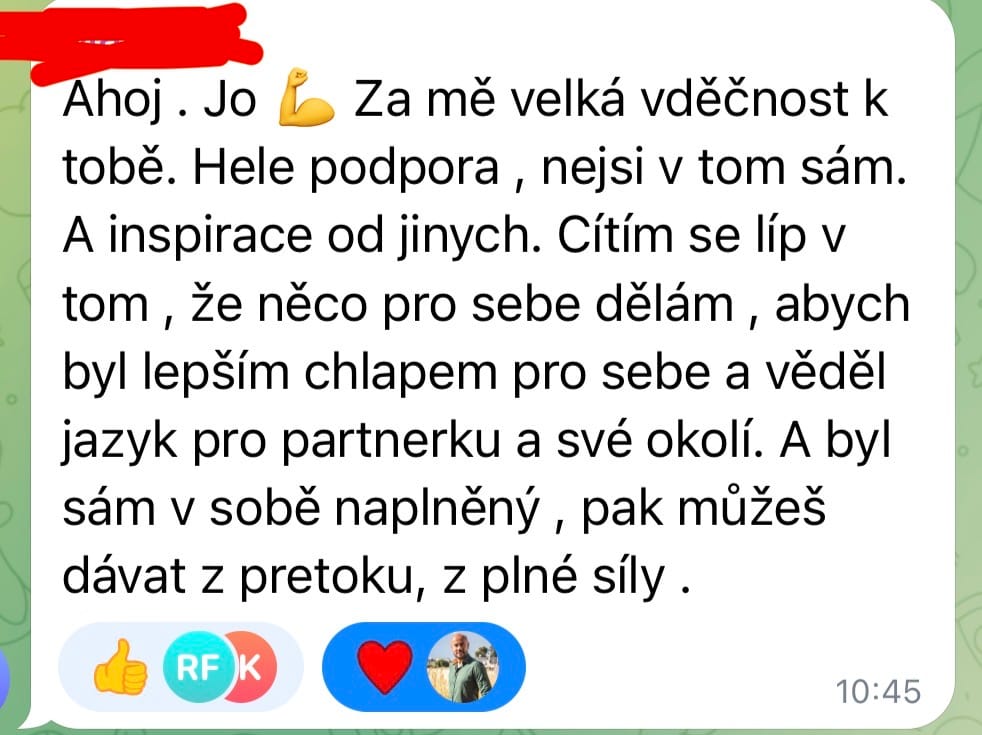 Zpráva od člena klubu