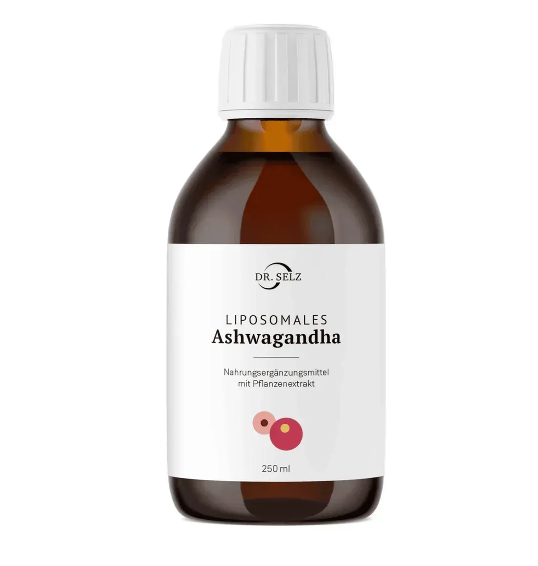 Braunglasflasche mit liposomalem Ashwagandha
