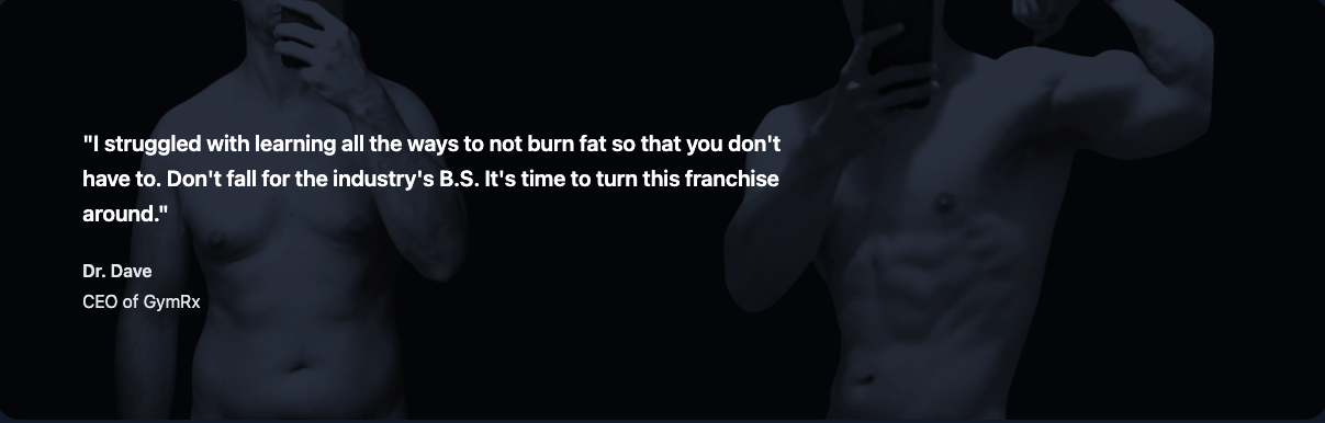 Dr. Dave Transformation Quote