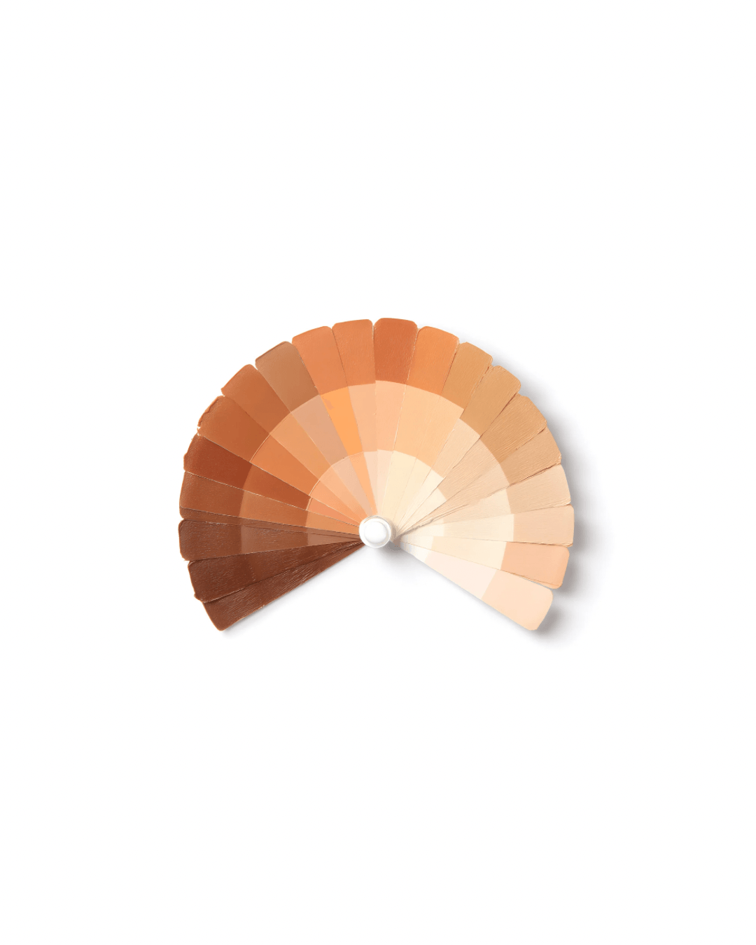 diy flesh tone color wheel in fan format