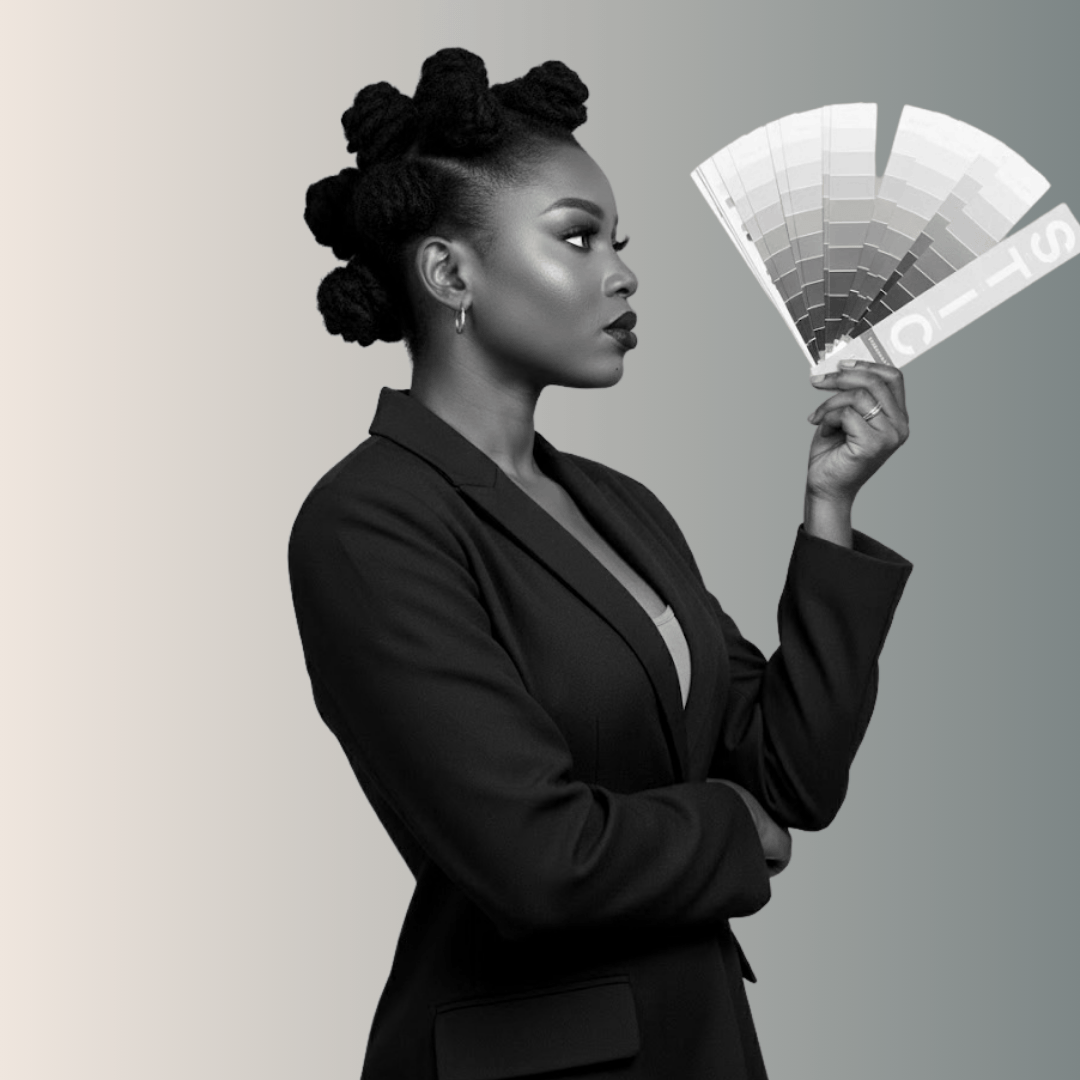 winifred Chiazor (Gwen Dilara)  holding the MUA STIC