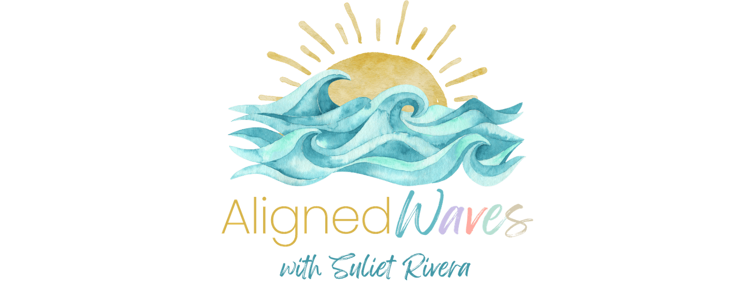 Aligned Waves with Suliet Rivera LLC Logo