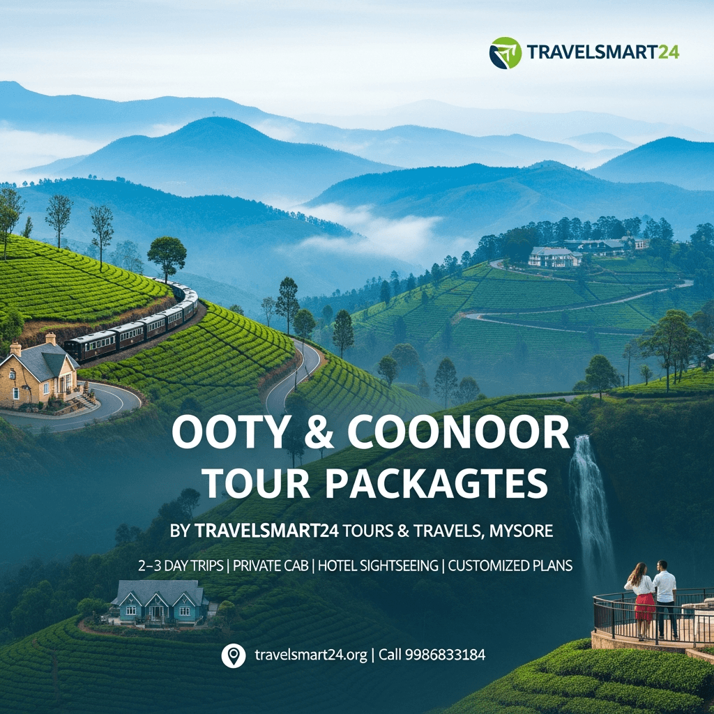 ooty tour packages by travelsmart24