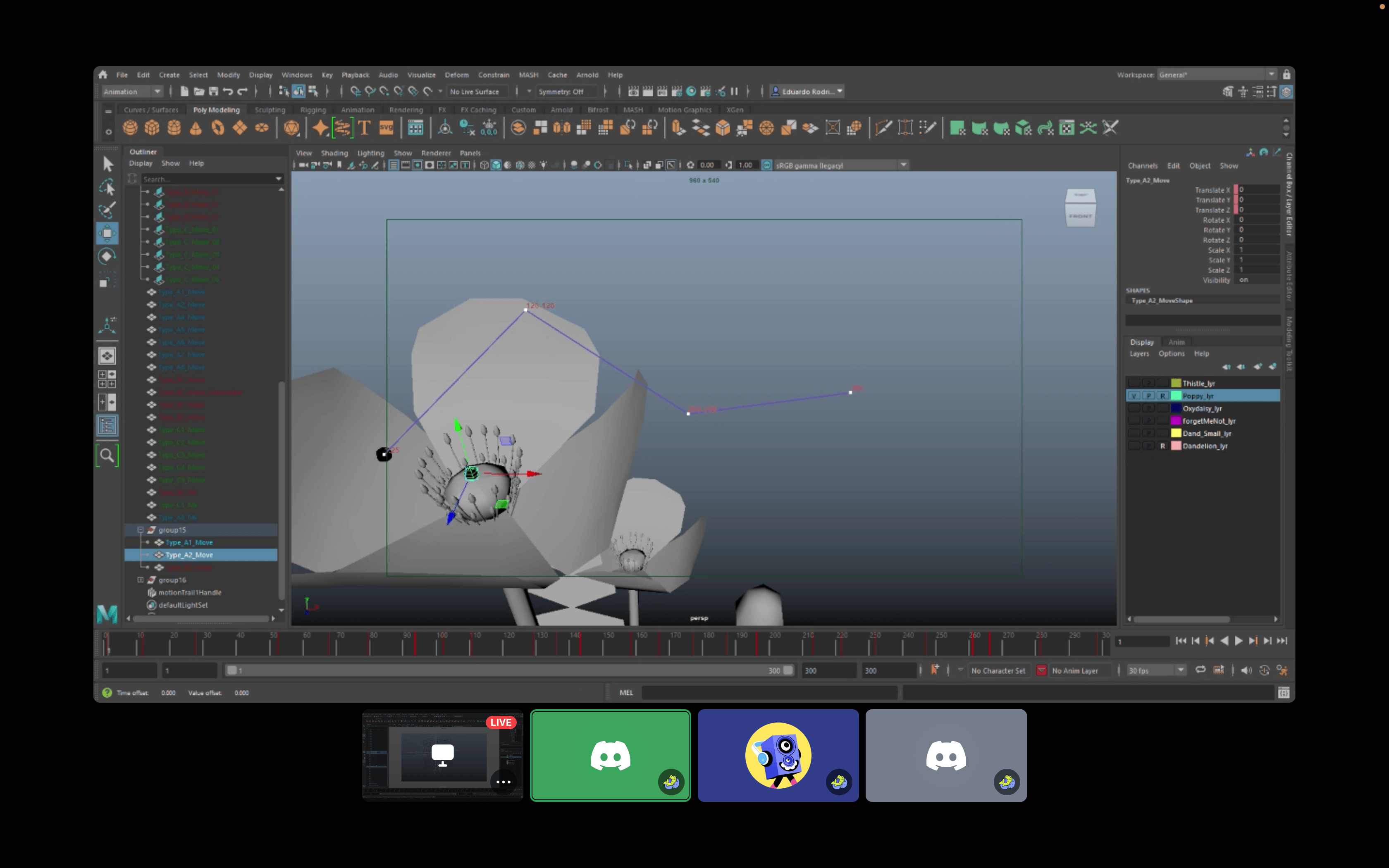 First Trajectory for Poppy