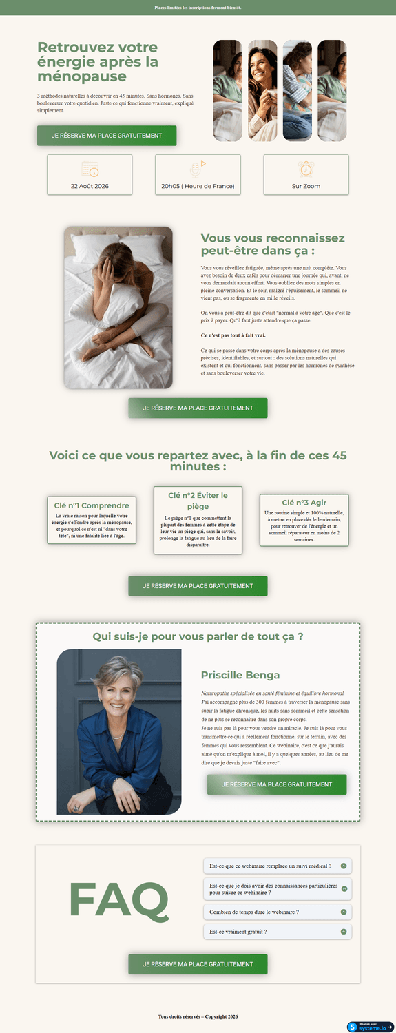 Page de vente