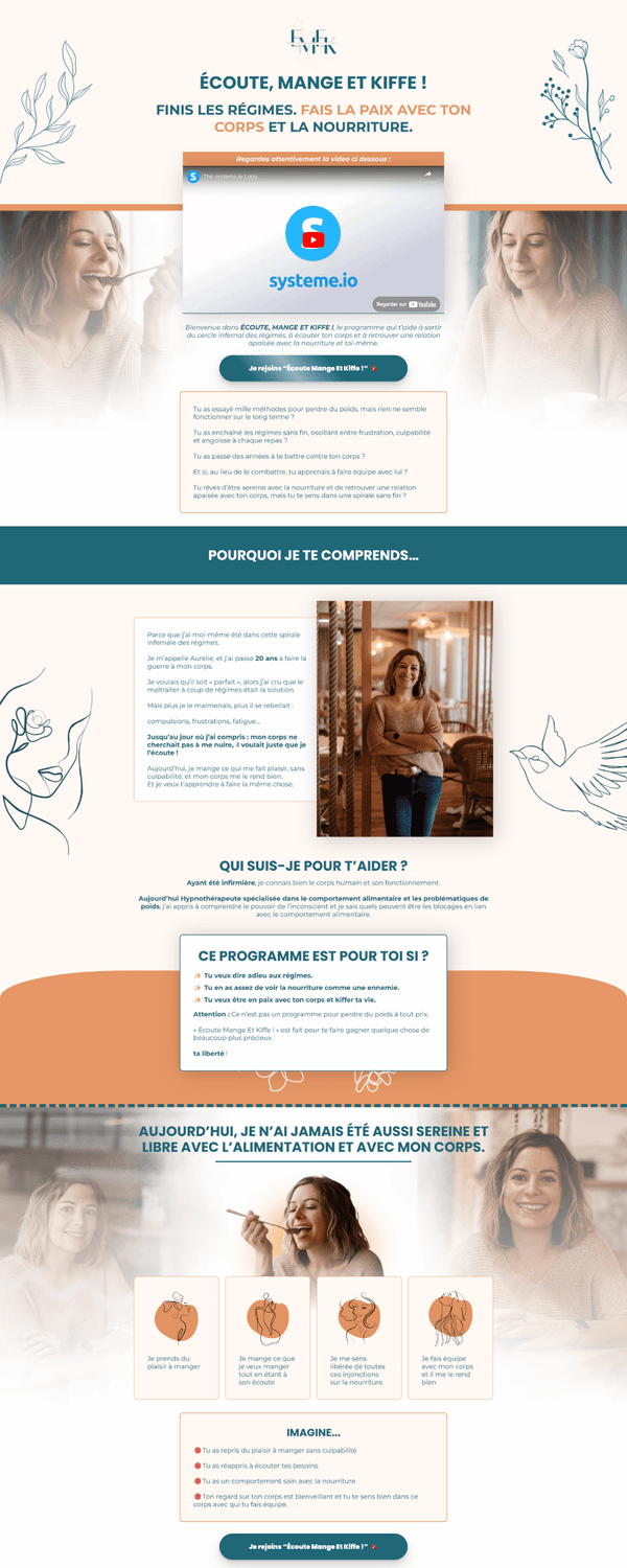 Page de vente Fitness