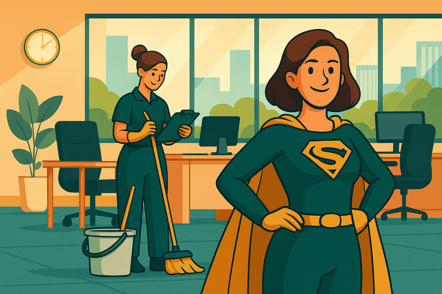 Reinigungsfirma gewinnt neue Kunden durch professionelle Arbeitsweise