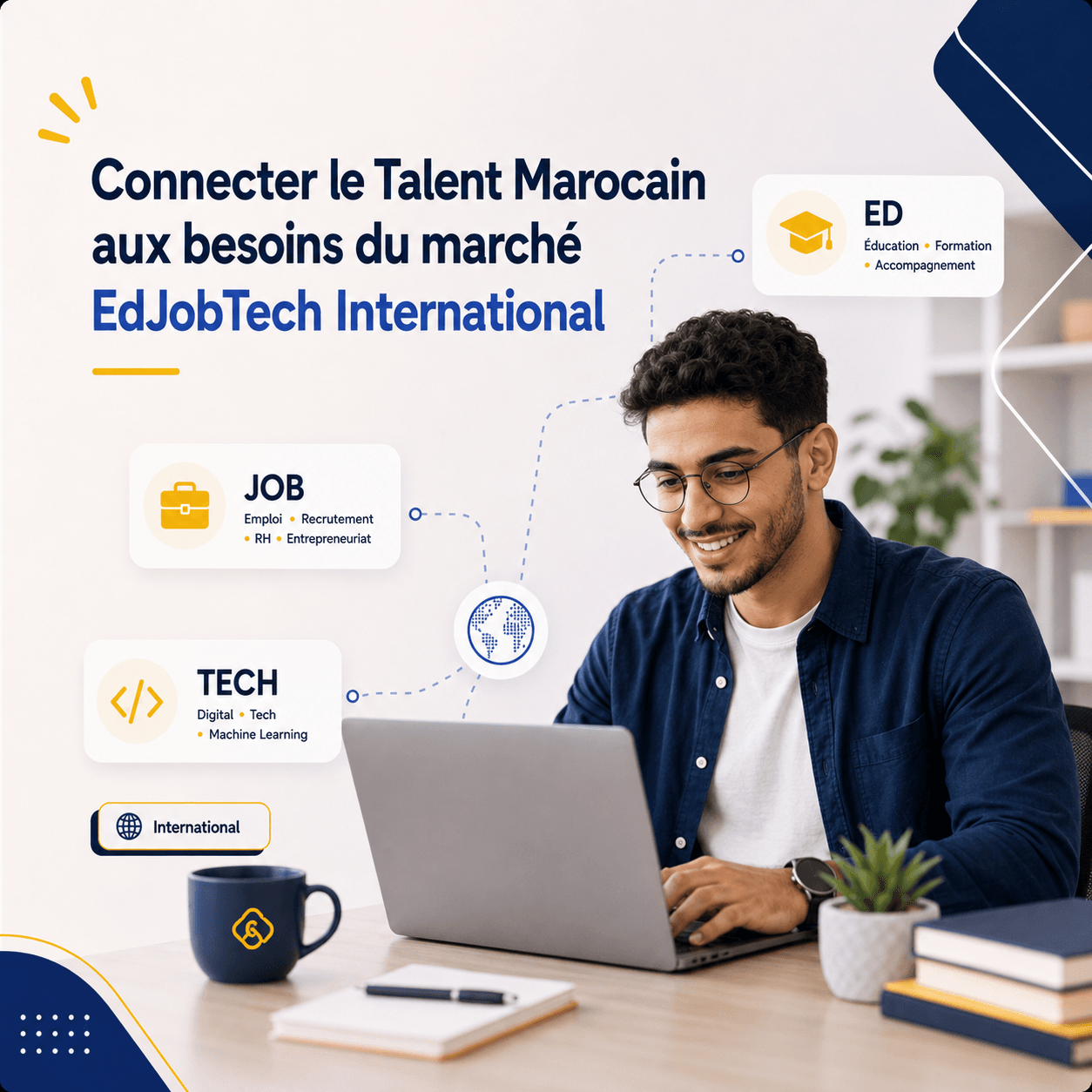 Illustration d'un parcours professionnalisant en alternance au Maroc