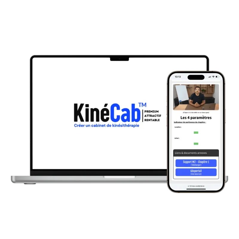 KinéCab — formation à la création de cabinet de kinésithérapie