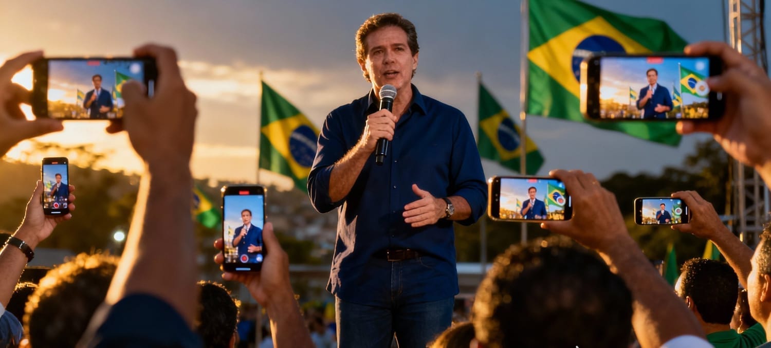 Equipe analisando métricas da campanha eleitoral