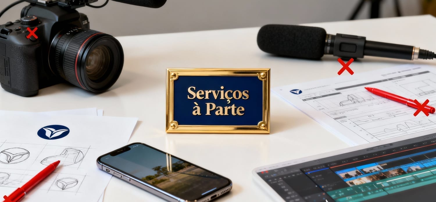 Equipe de vídeo fora do escopo do serviço