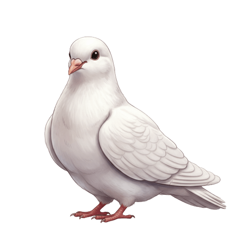 Cartoon dove, representing peace, used for social-emotional learning activities with children.