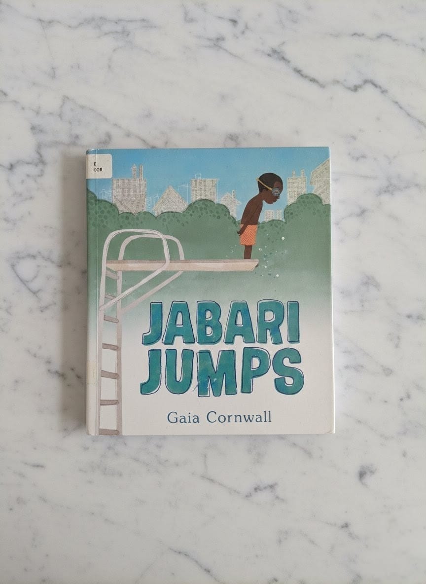 The book Jabari jumps by Gaia Cornwall, teaching sel and overcoming fear and anxiety