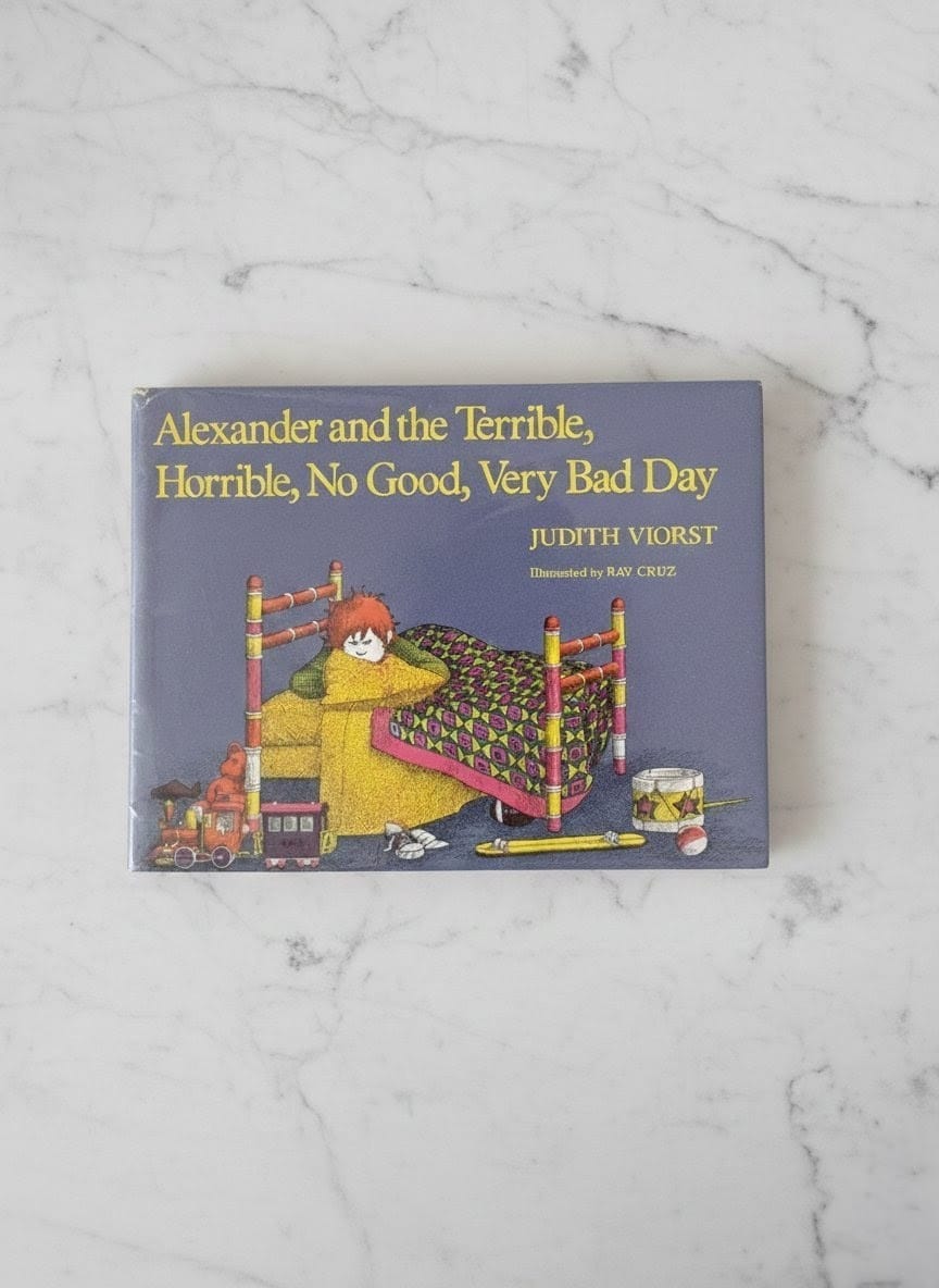 The children's book. Alexander and the terrible, horrible, no good, very bad day by Judith Viorst, sel books about resetting a bad mood