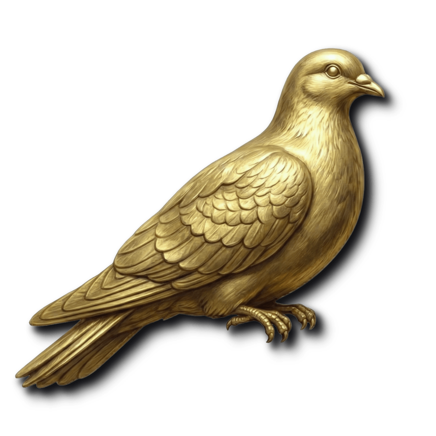 Gold dove icon representing the emotion happiness, part of the Little Golden Grove social-emotional learning chart