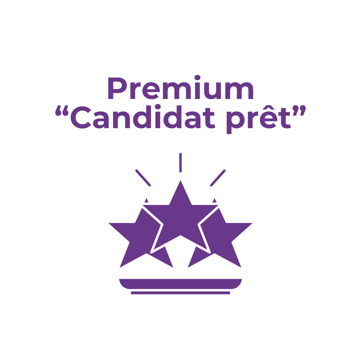 Image d'illustration del a formule : Premium, Candidat prêt.