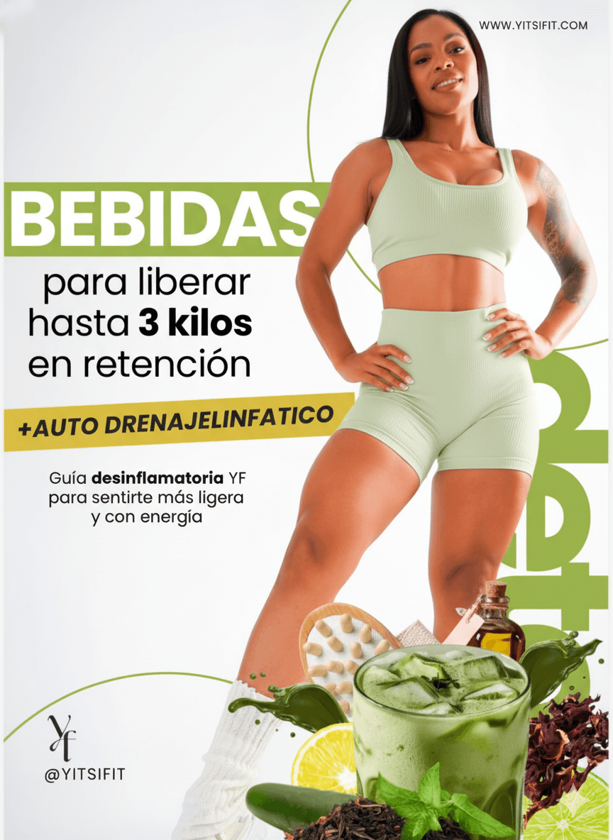 Portada del Ebook Bebidas para liberar hasta 3 kilos en retención + Auto Drenaje Linfático