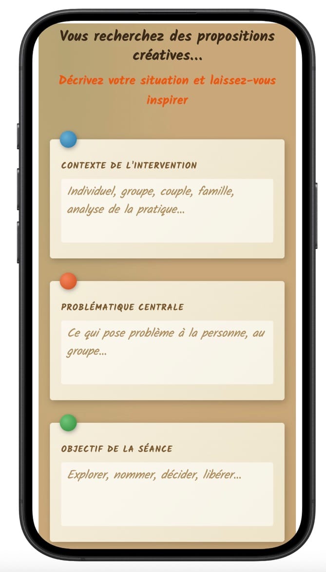 L'Appli du Labo Créatif sur téléphone