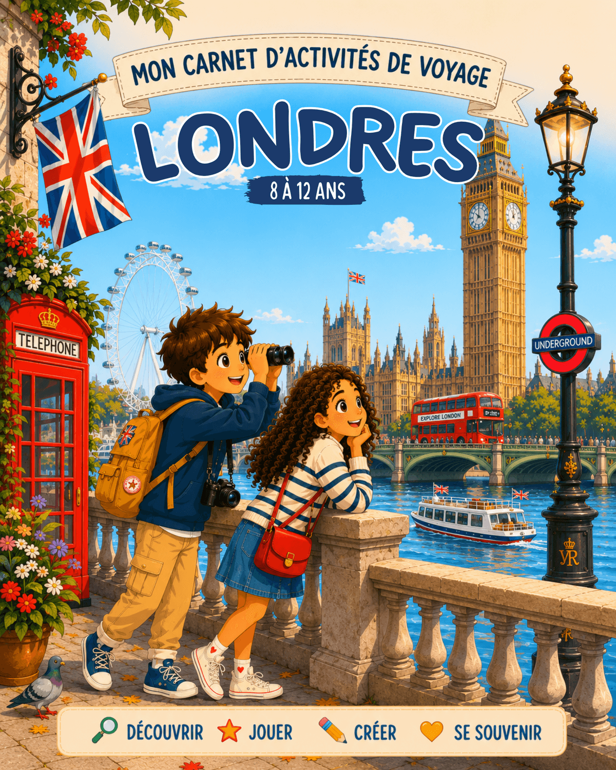 Carnet d'activités Londres 8 à 12 ans