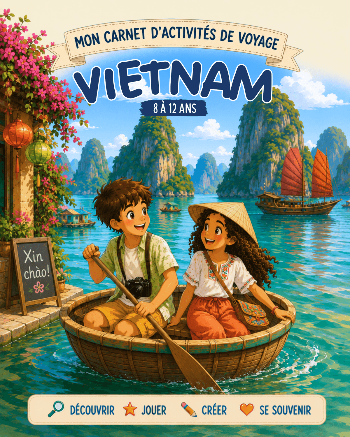 Carnet d'activités Vietnam 8 à 12 ans
