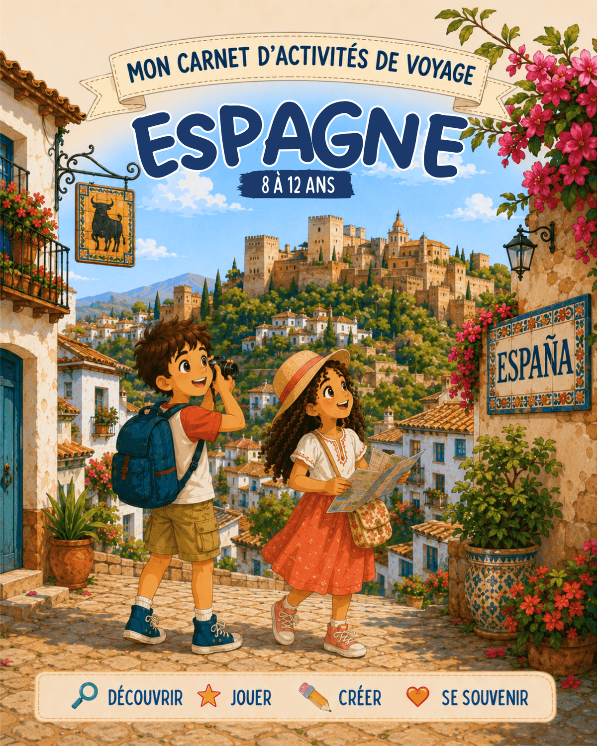 Carnet d'activités Espagne 8 à 12 ans
