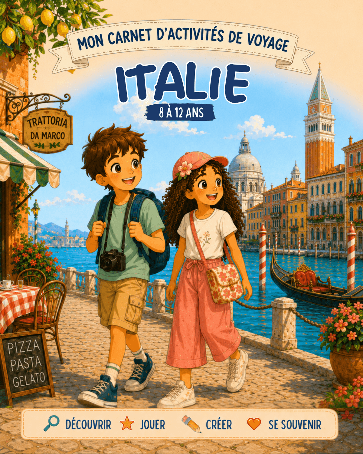 Carnet d'activités Italie 8 à 12 ans