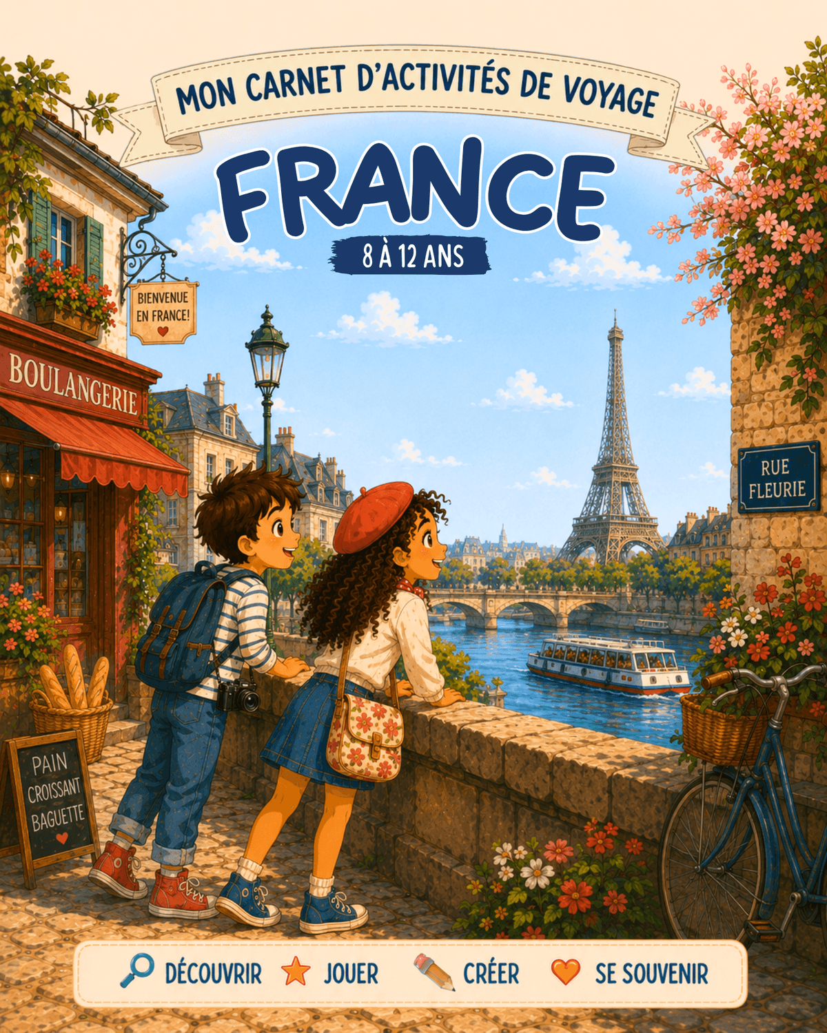 Carnet d'activités France 8 à 12 ans