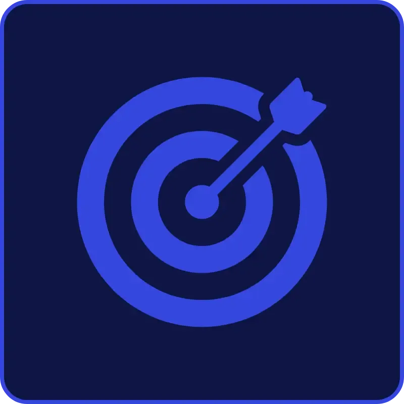 A target with a bull eye