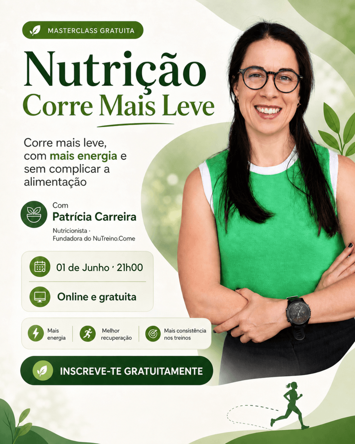 Masterclass Nutrição Corre Mais Leve