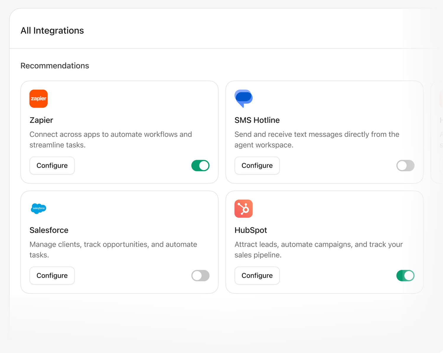 Integration preview