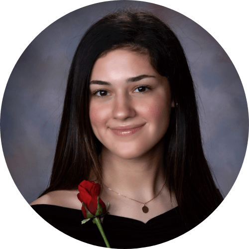 Black and White Picture of Makayla Karsch