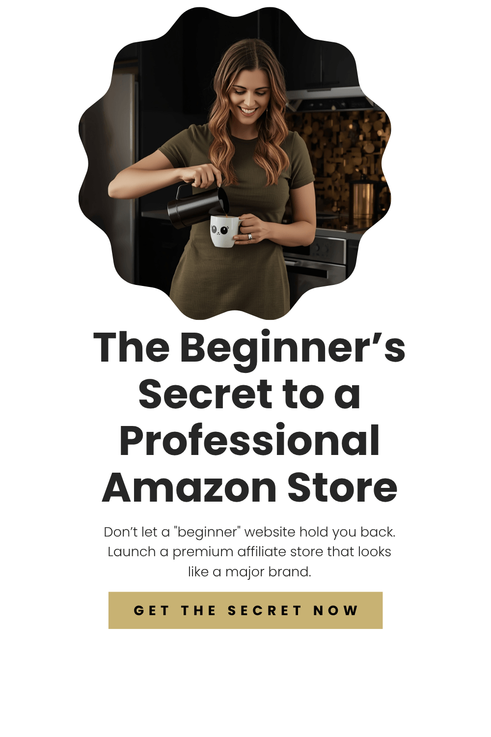 female entrepreneur over 40 holding coffee starting an online business