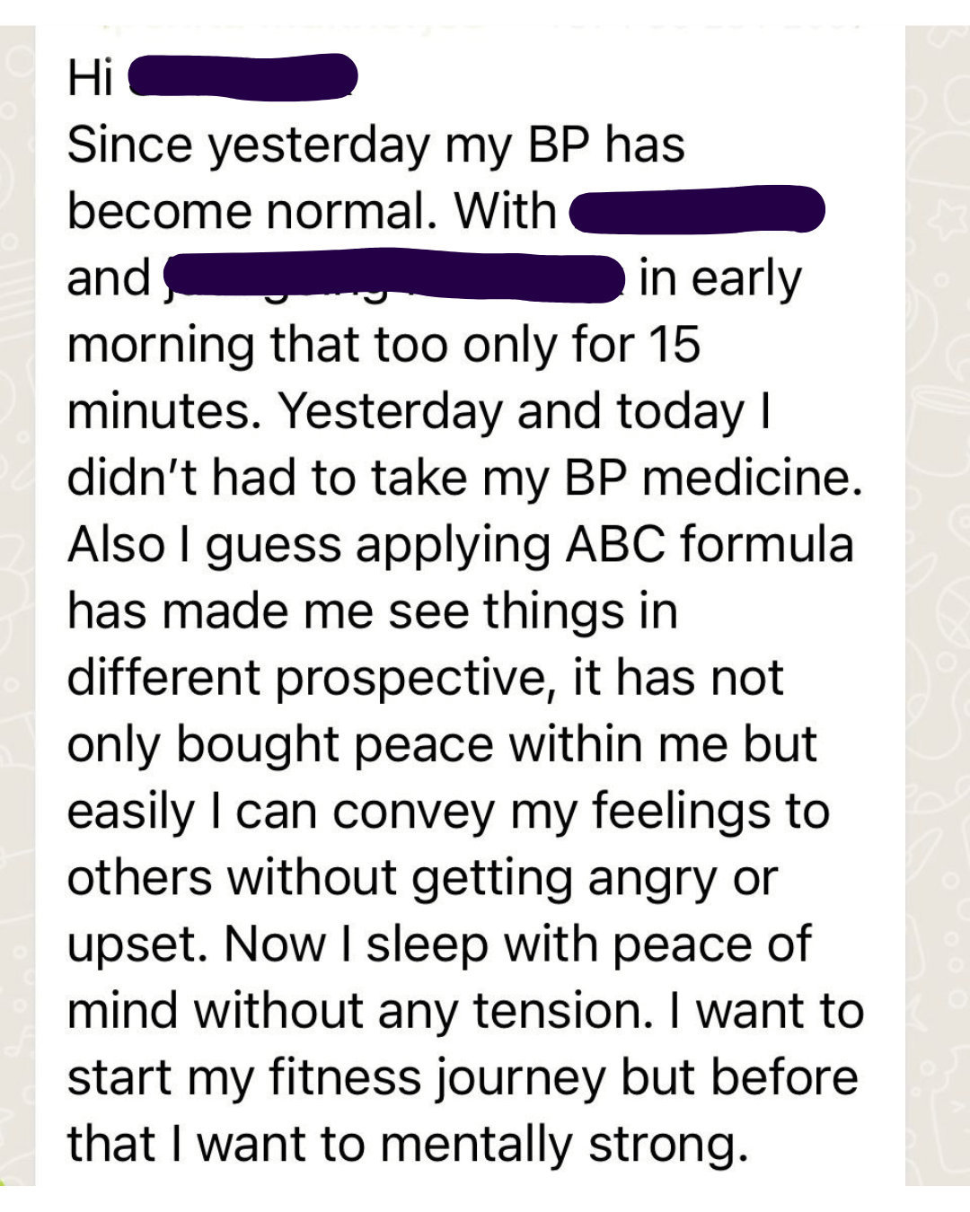 Healing Mantra Testimonial 1
