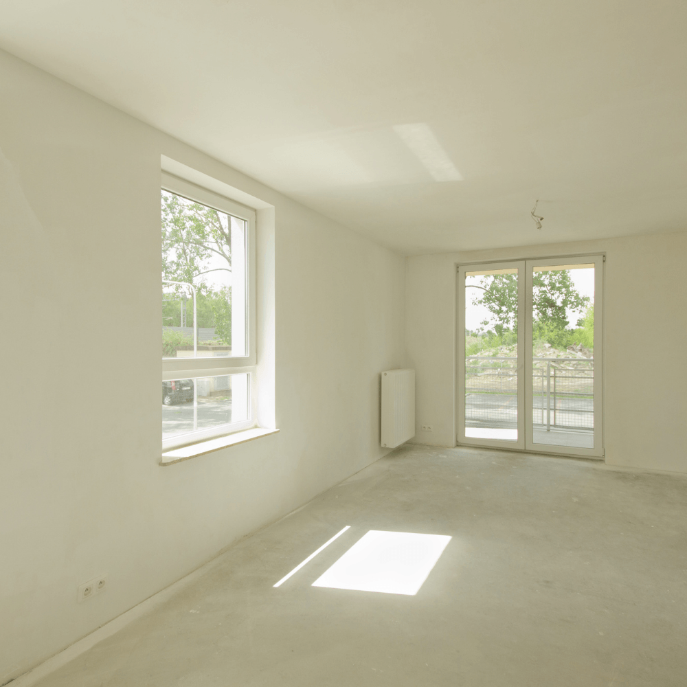Modern clean bathroom sink and mirror