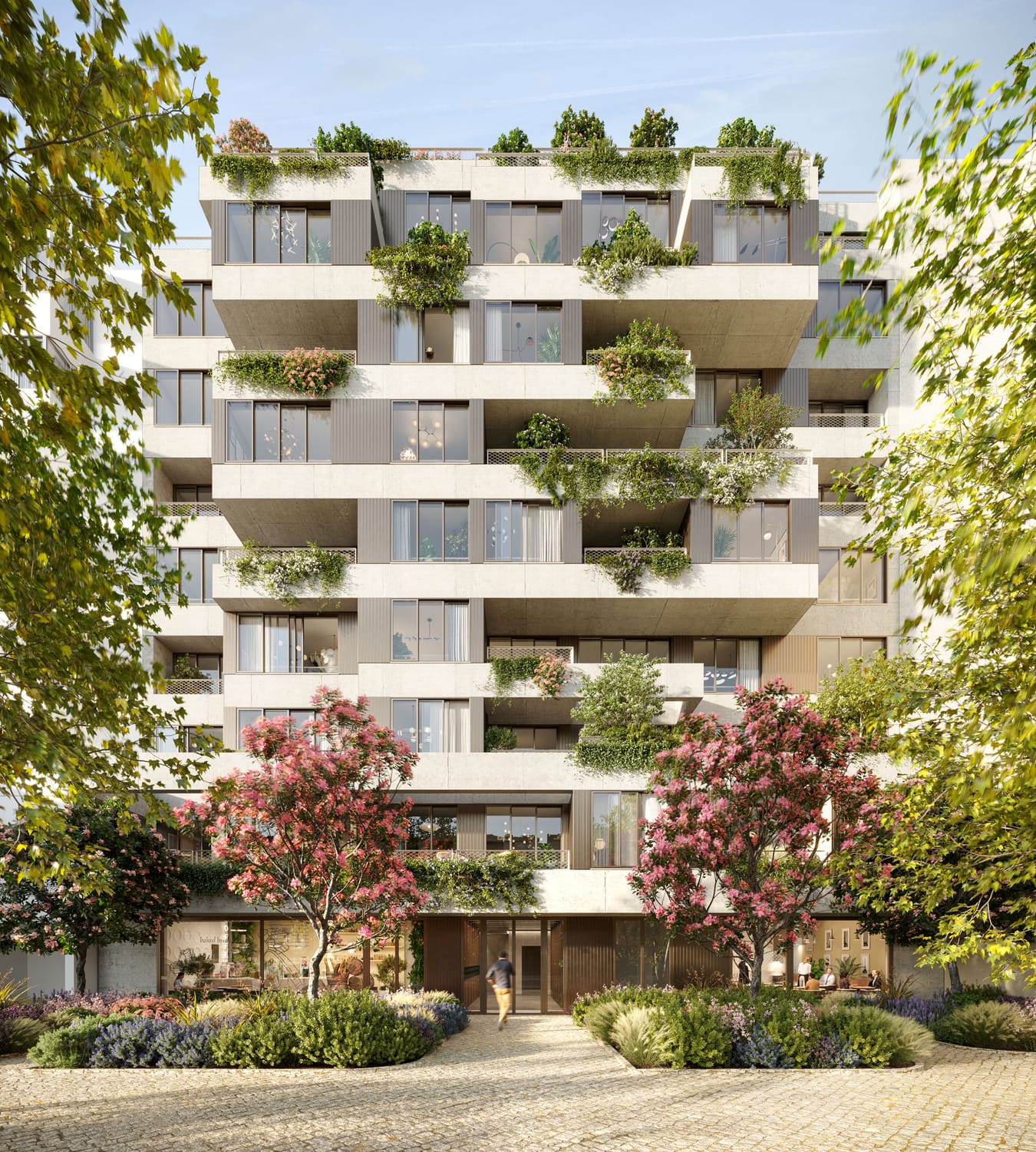 Fachada do empreendimento COPA Cool Living junto ao Campo Grande, Lisboa