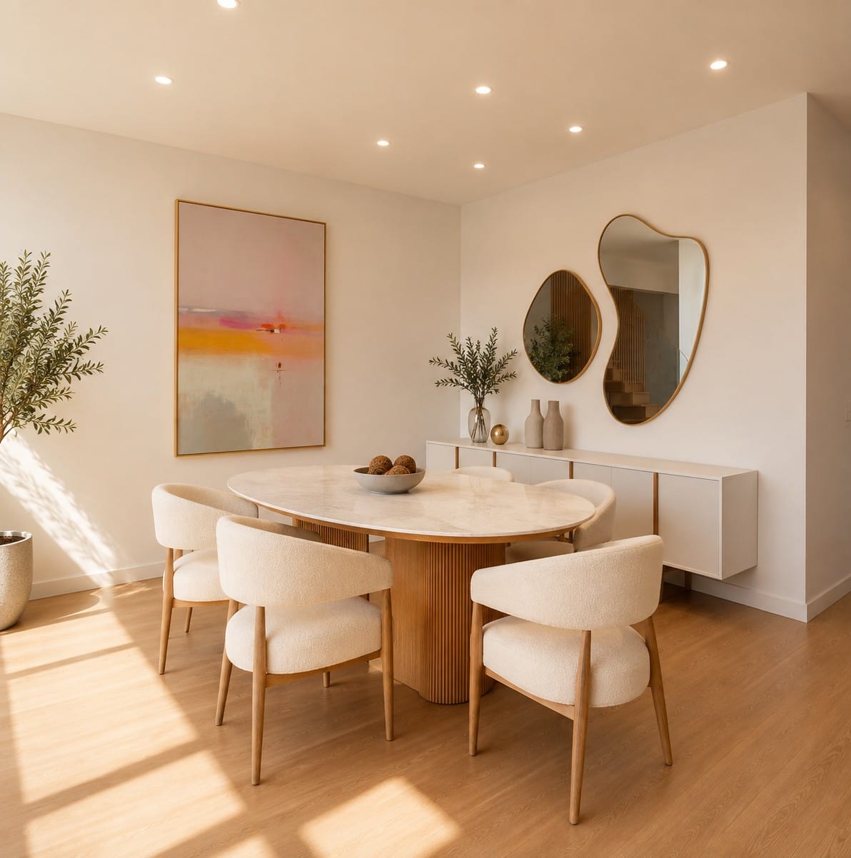 Sala de uma moradia no Ocean Prime Village em São Pedro do Estoril