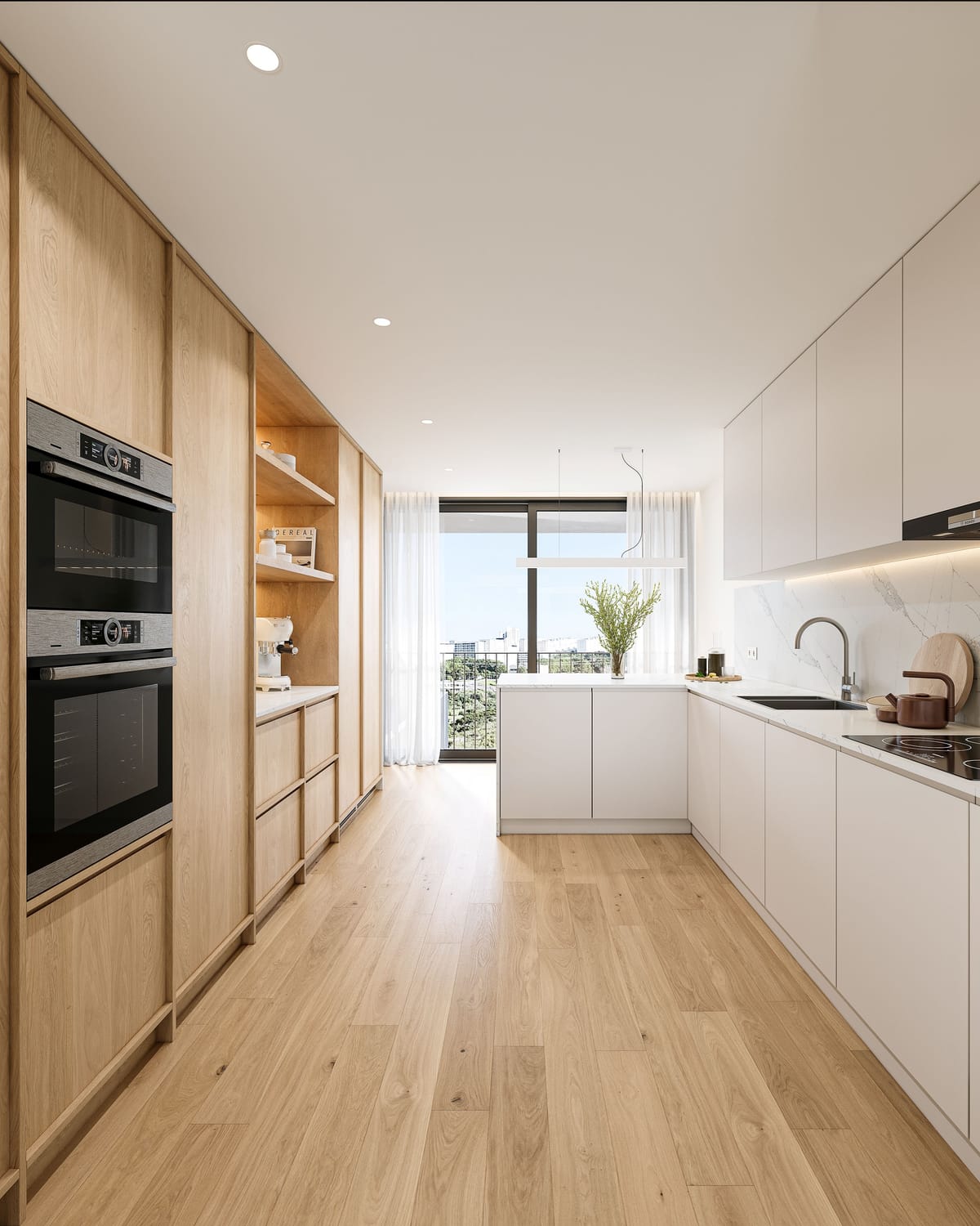 Cozinha moderna de uma moradia do Vilas do Solar em Loures