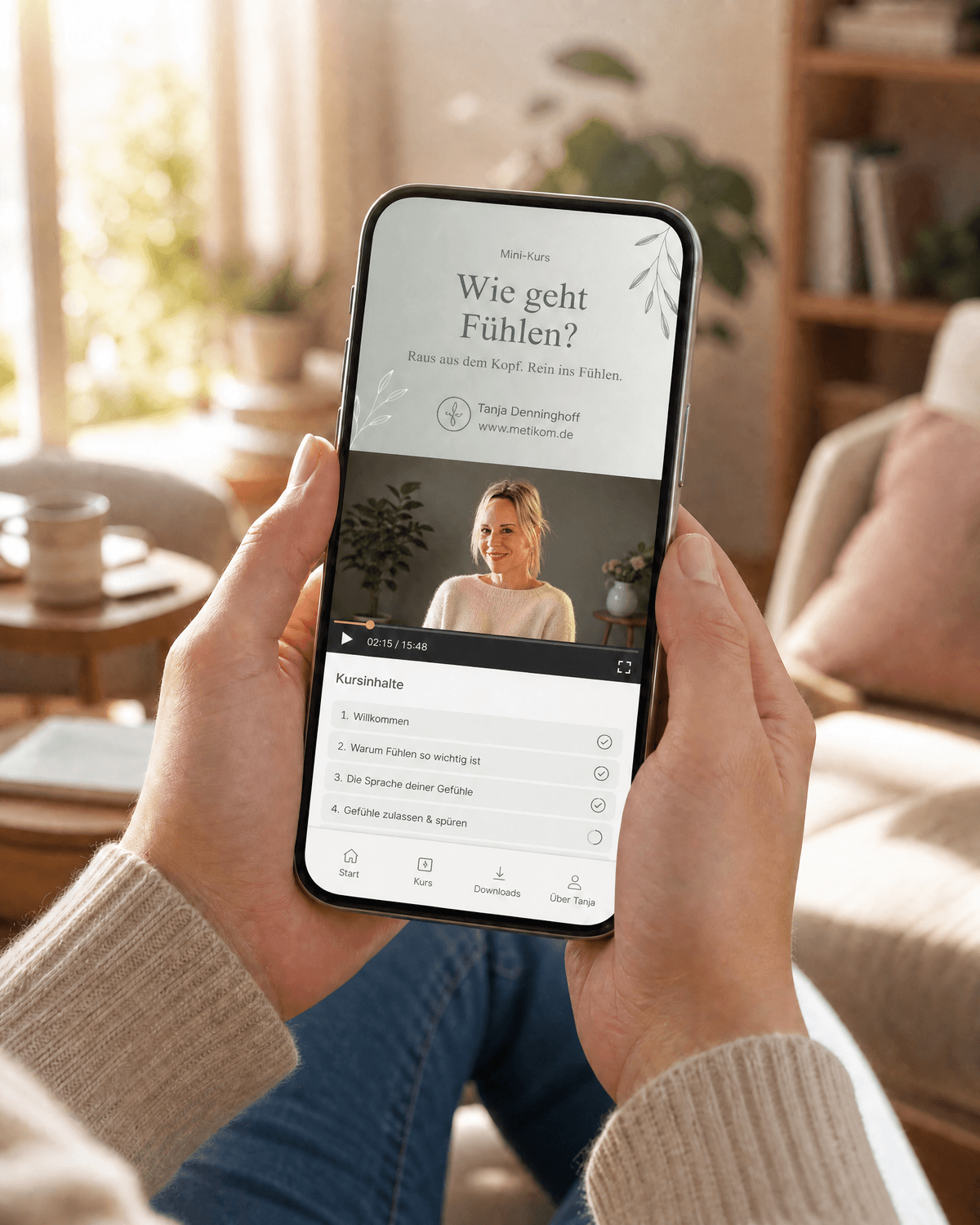 Wie geht Fühlen Kurs auf dem Smartphone