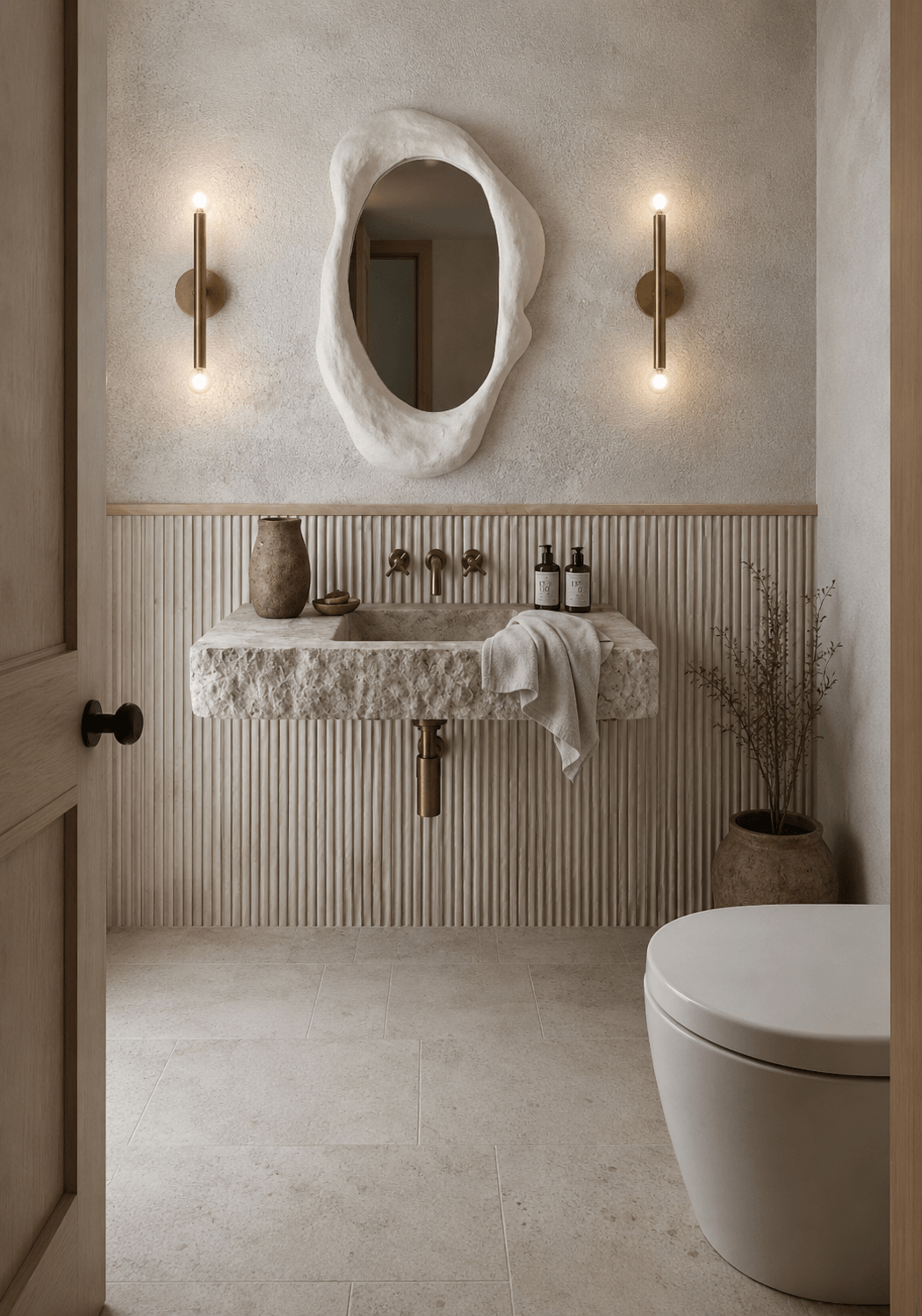 Bathroom vanity render and materials