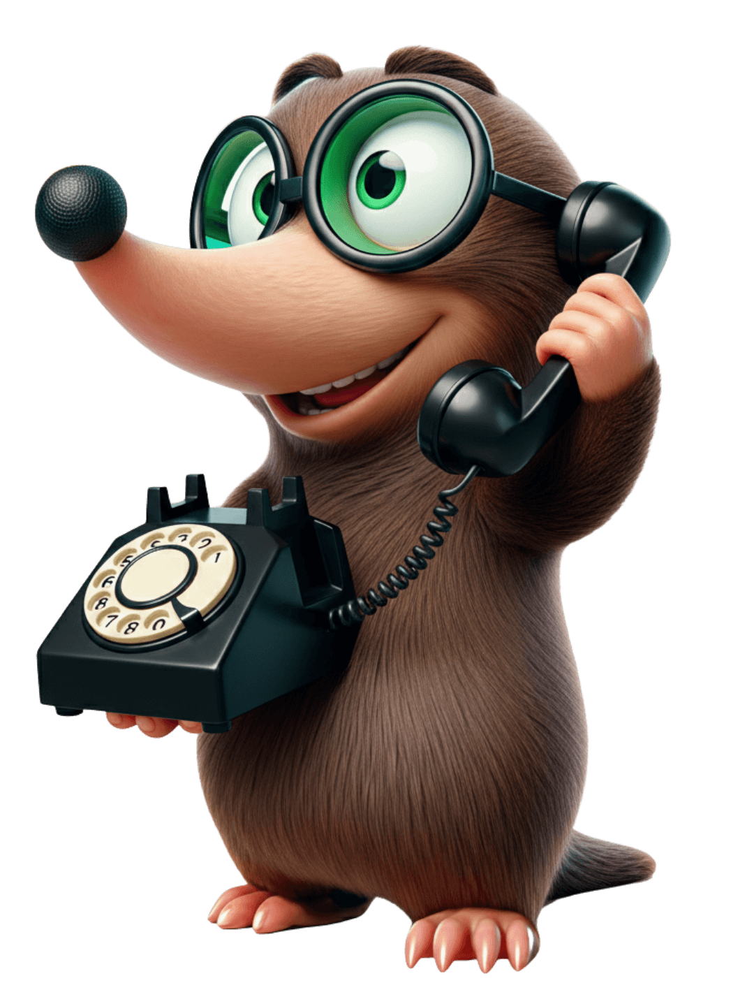 Une taupe au téléphone