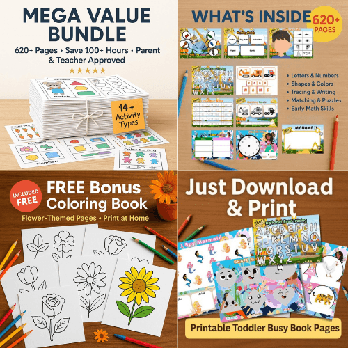 Age 2-5 Learning Bundle - 620+ Pages