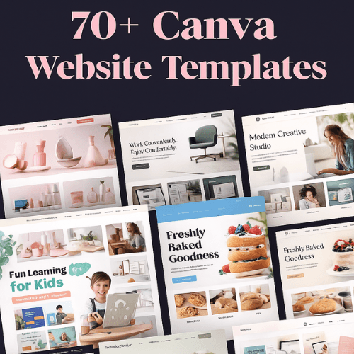 70+ Premium Canva Websites Templates