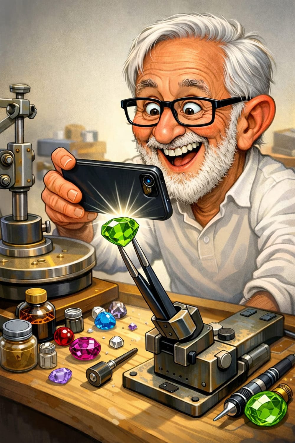 Nico @Photopreneur.org member - gemstone expert and macro photography with mobile phone