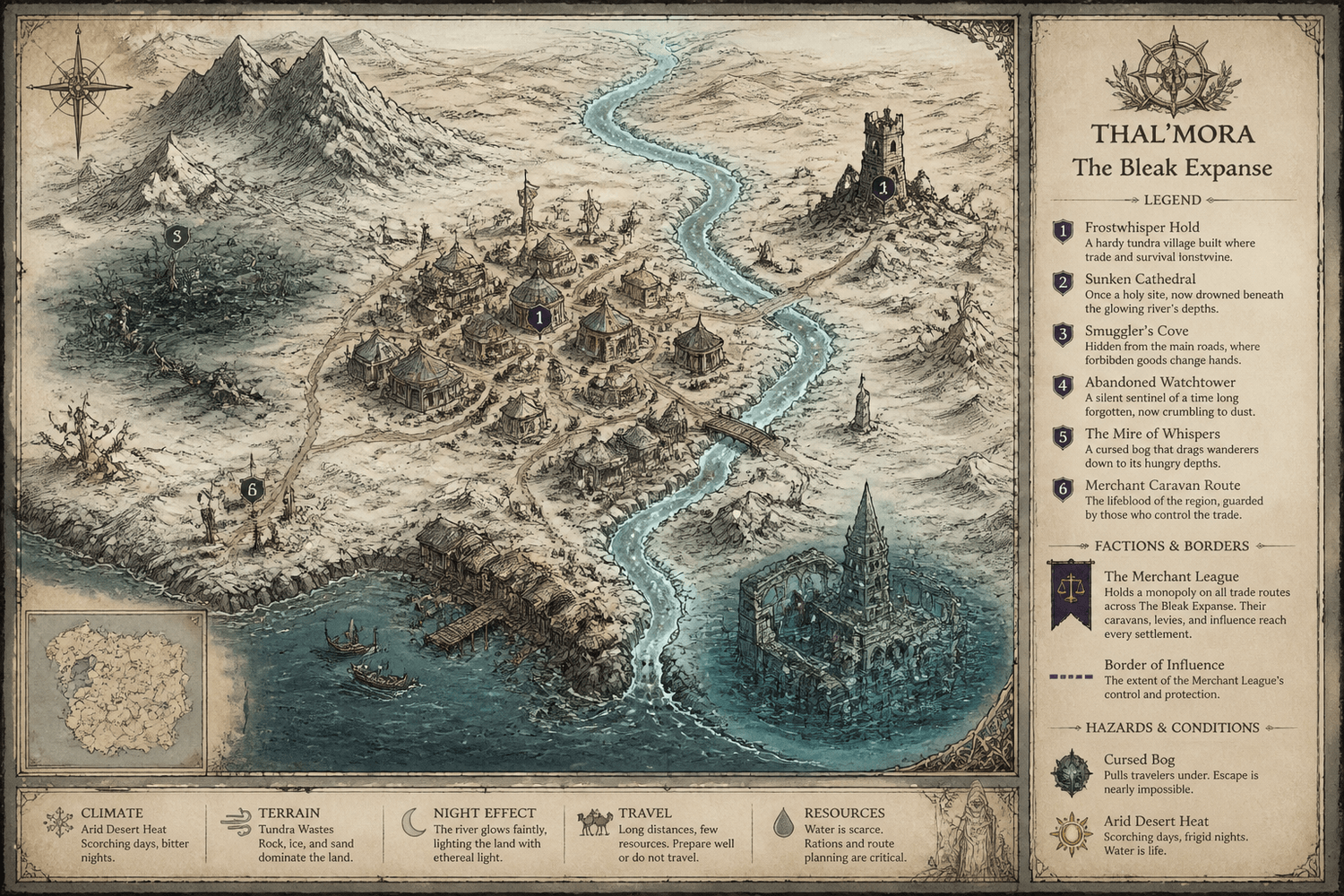 Map art example