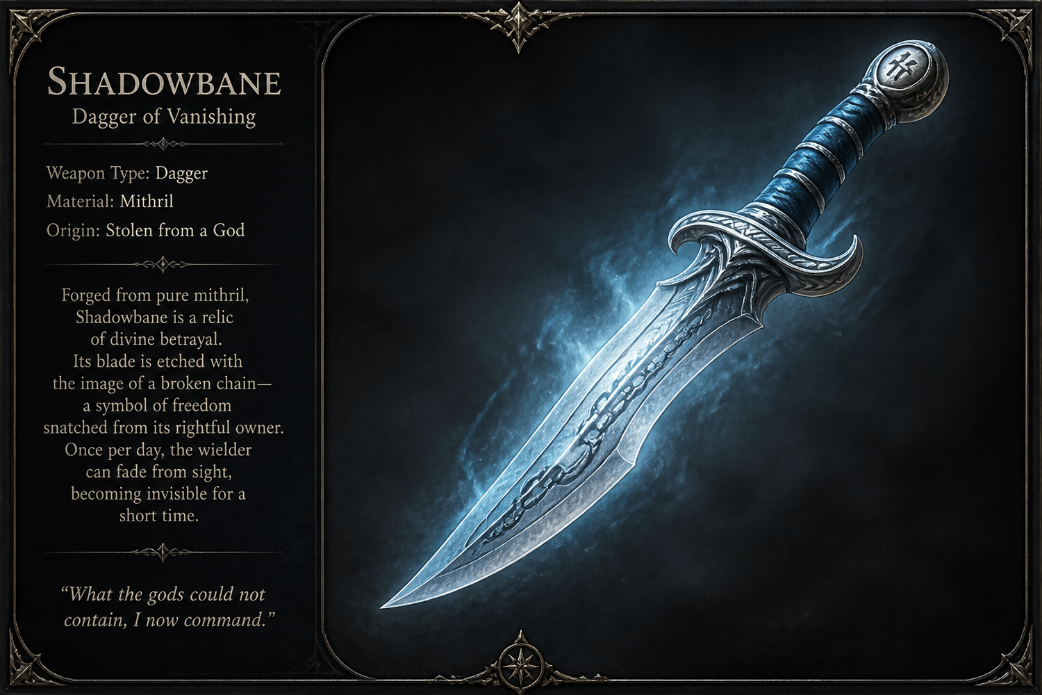 Item art example