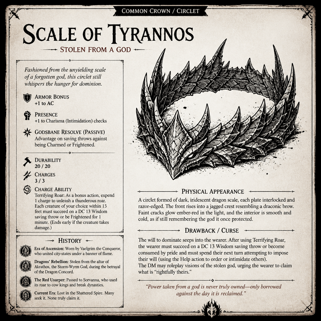 The Ebon Anvil item card